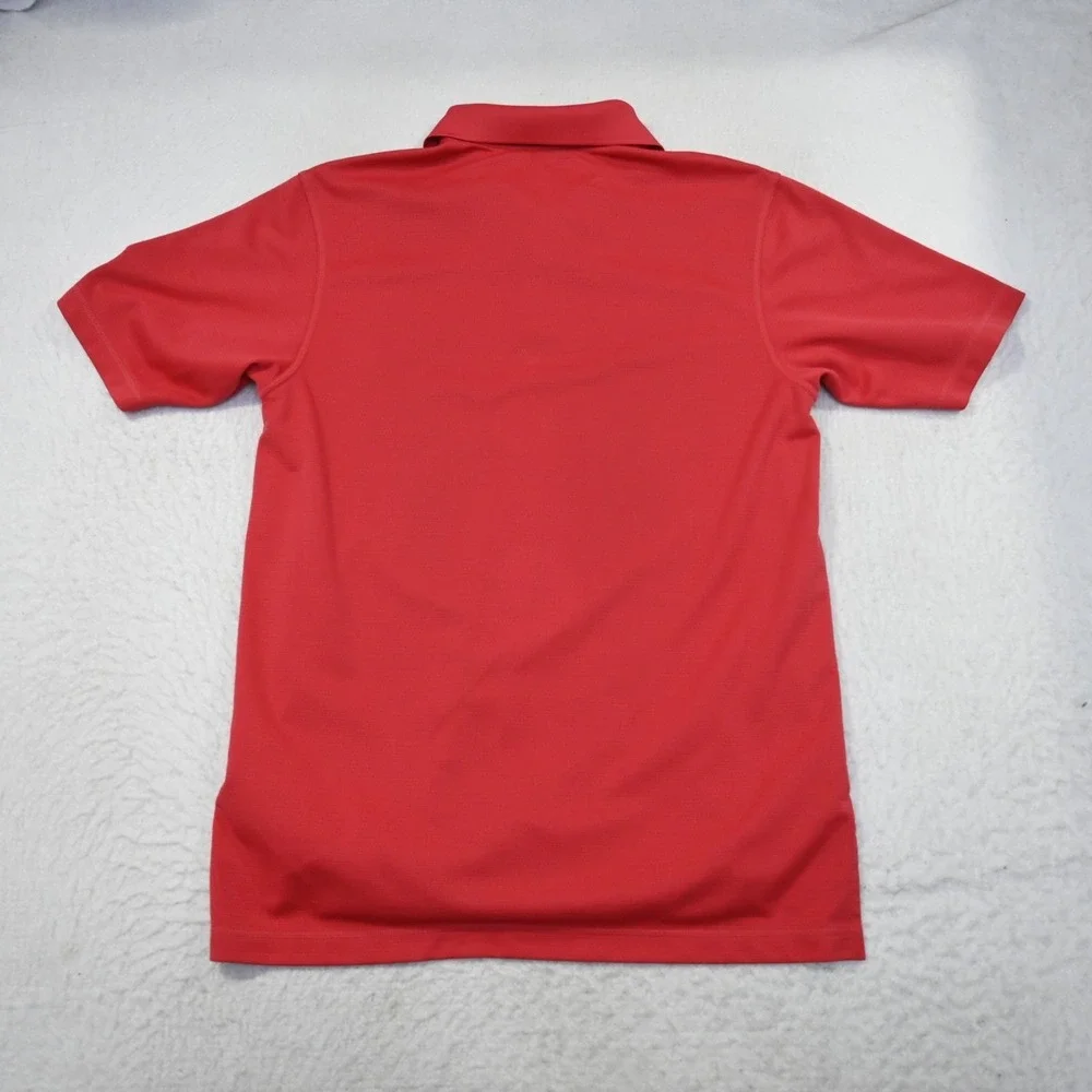 Adidas Golf Polo‎ ClimaLite Red Performance Short Sleeve Mens Size Small